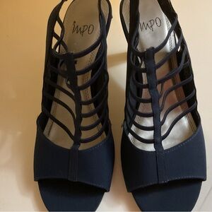 Impo Women's Strappy Navy Heels